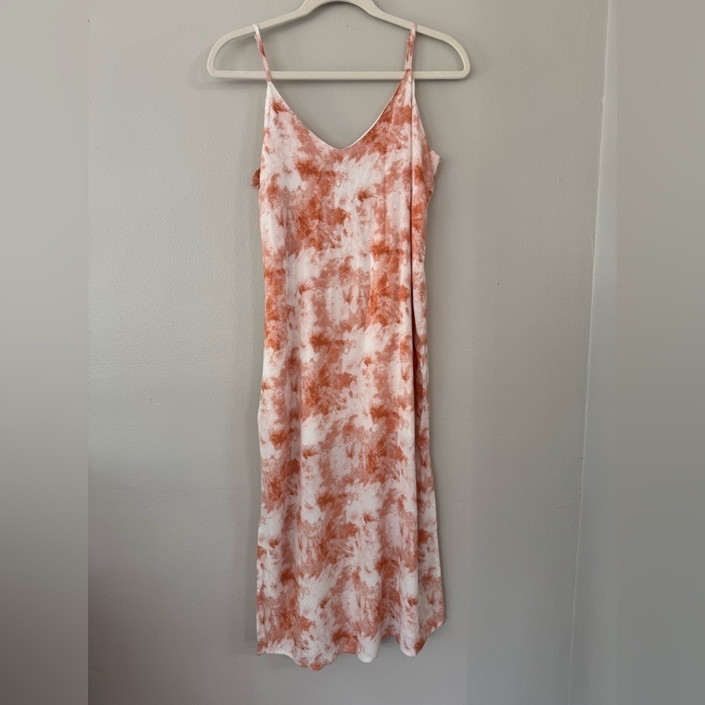 Double Zero Tye Dye Cami Slip Midi Dress